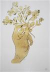 ANDY WARHOL (after) Golden Hand with Flowers